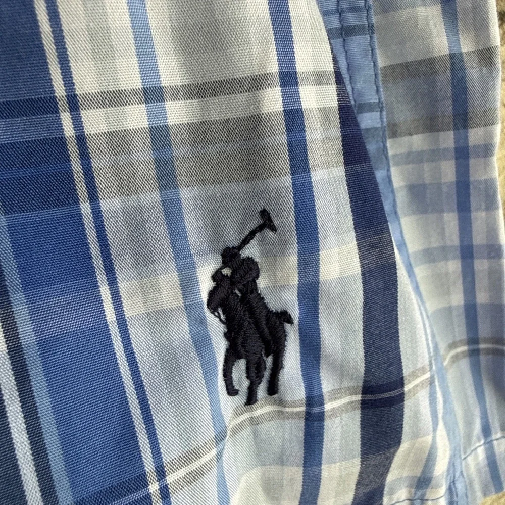 Polo Ralph Lauren Mens Classic Fit Plaid 100% Cotton Size L Woven Boxer Shorts